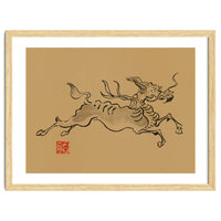 Kirin On Brown Paper