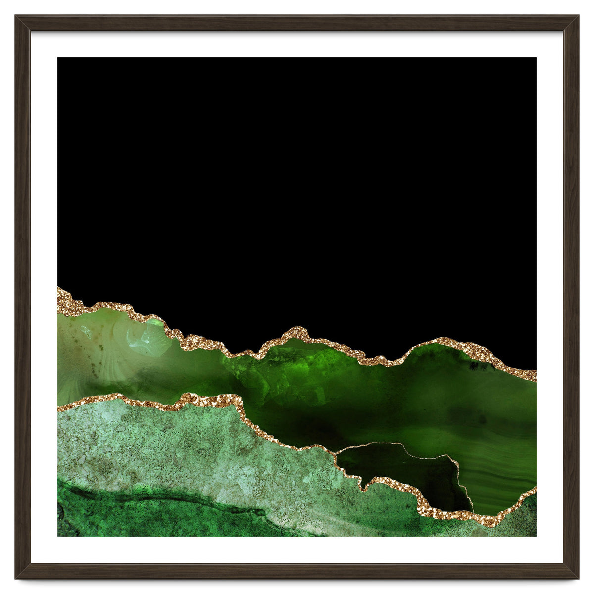 Green & Gold Agate Texture 10