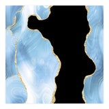 Blue & Gold Glitter Agate Texture 01  (Print Only) thumbnail