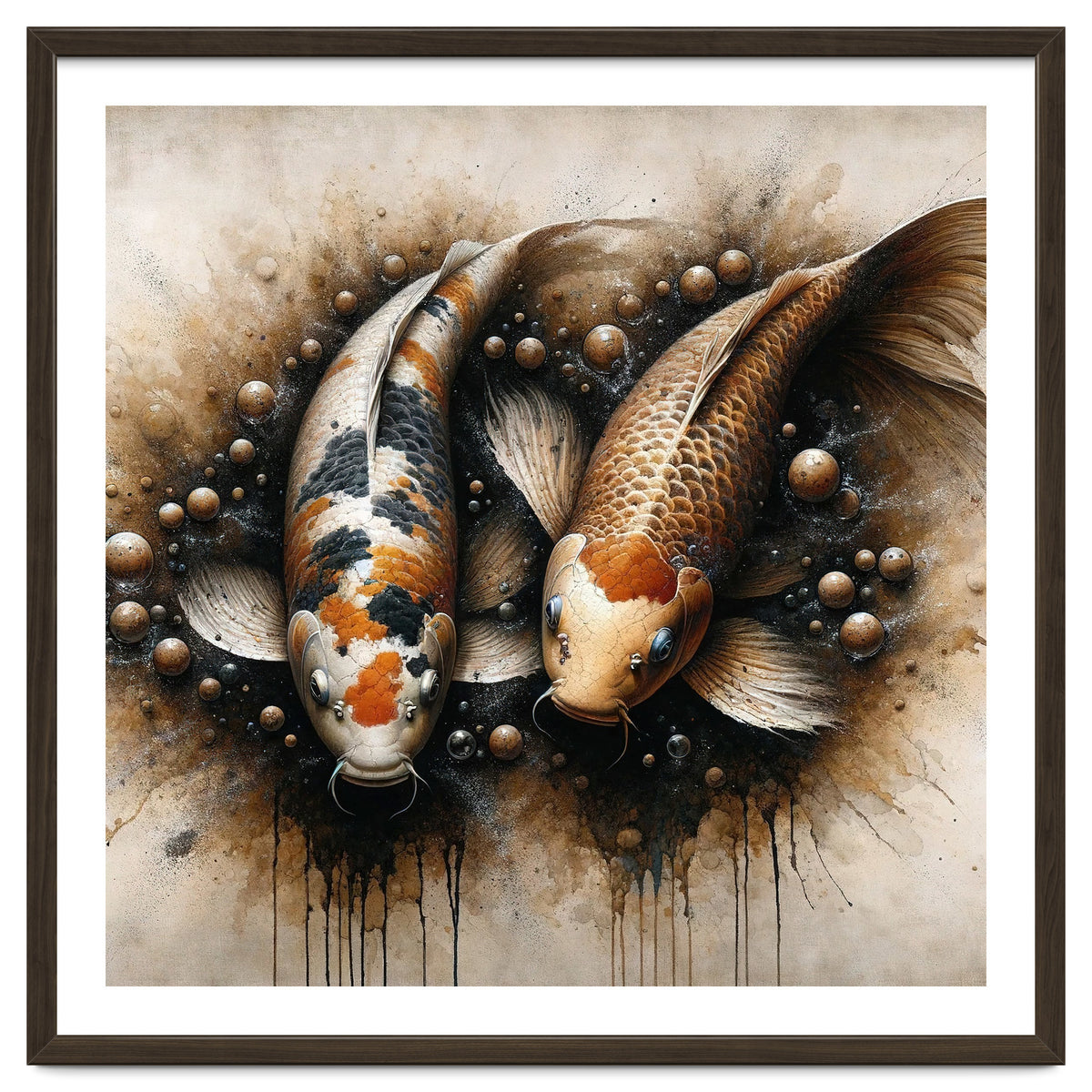 Powerful Koi Fish Pair