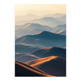 Misty Desert Mountain Range Art (Print Only) thumbnail