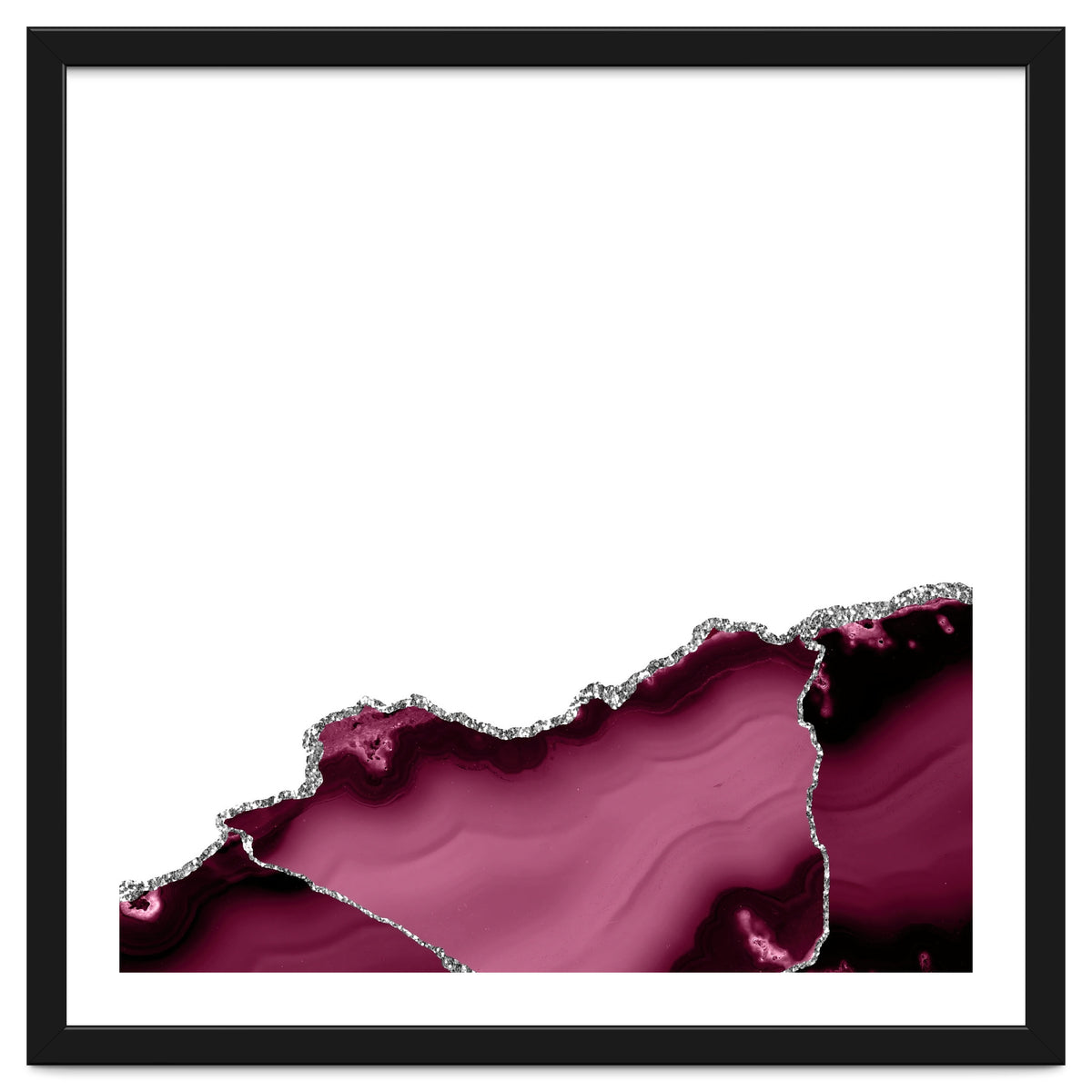 Burgundy & Silver Agate Texture 13