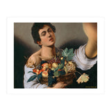 Boy With A Basket Of Fruit - Caravaggio - Selfie (Print Only) thumbnail