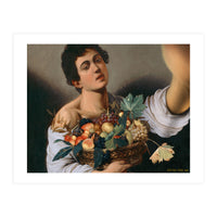 Boy With A Basket Of Fruit - Caravaggio - Selfie (Print Only)