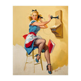 Pinup Gossip Girl On The Phone (Print Only) thumbnail