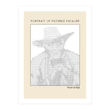 Portrait of Patience Escalier (1888) - Vincent van Gogh(ascii art)  (Print Only) thumbnail
