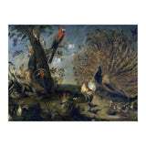 Frans Snyders / 'Concert of Birds', 1661, Flemish School, Oil on canvas, 203 cm x 334 cm, P07160. (Print Only) thumbnail