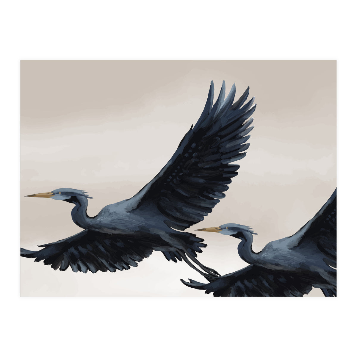 Migrating Herons (Print Only)