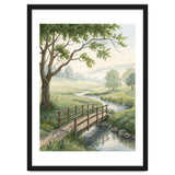 The Quiet Crossing: A Peaceful Meadow Bridge thumbnail