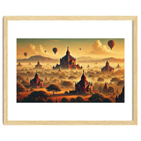 Vintage Bagan Poster, Myanmar