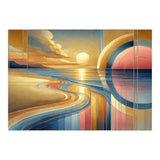 Sundown Serenity Scene In Art Deco (Print Only) thumbnail