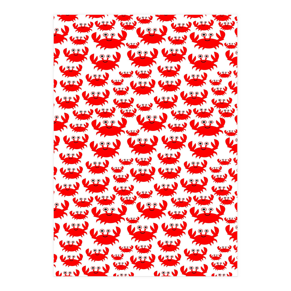 Red Crab Pattern  (Print Only)