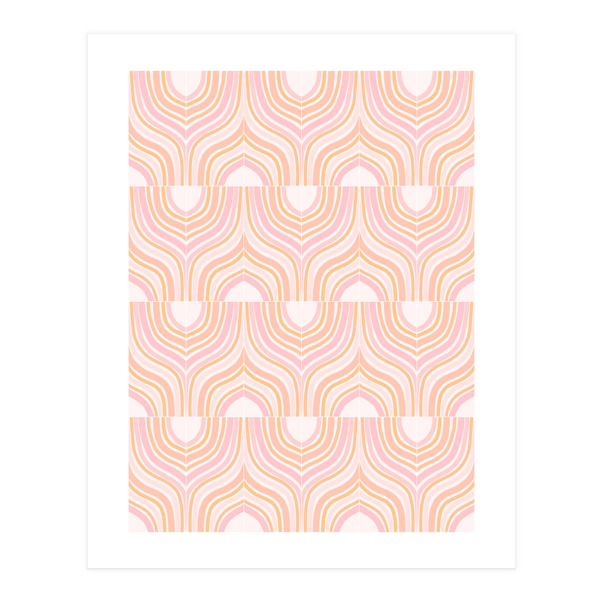 Peachy Marbeling Tiles (Print Only)