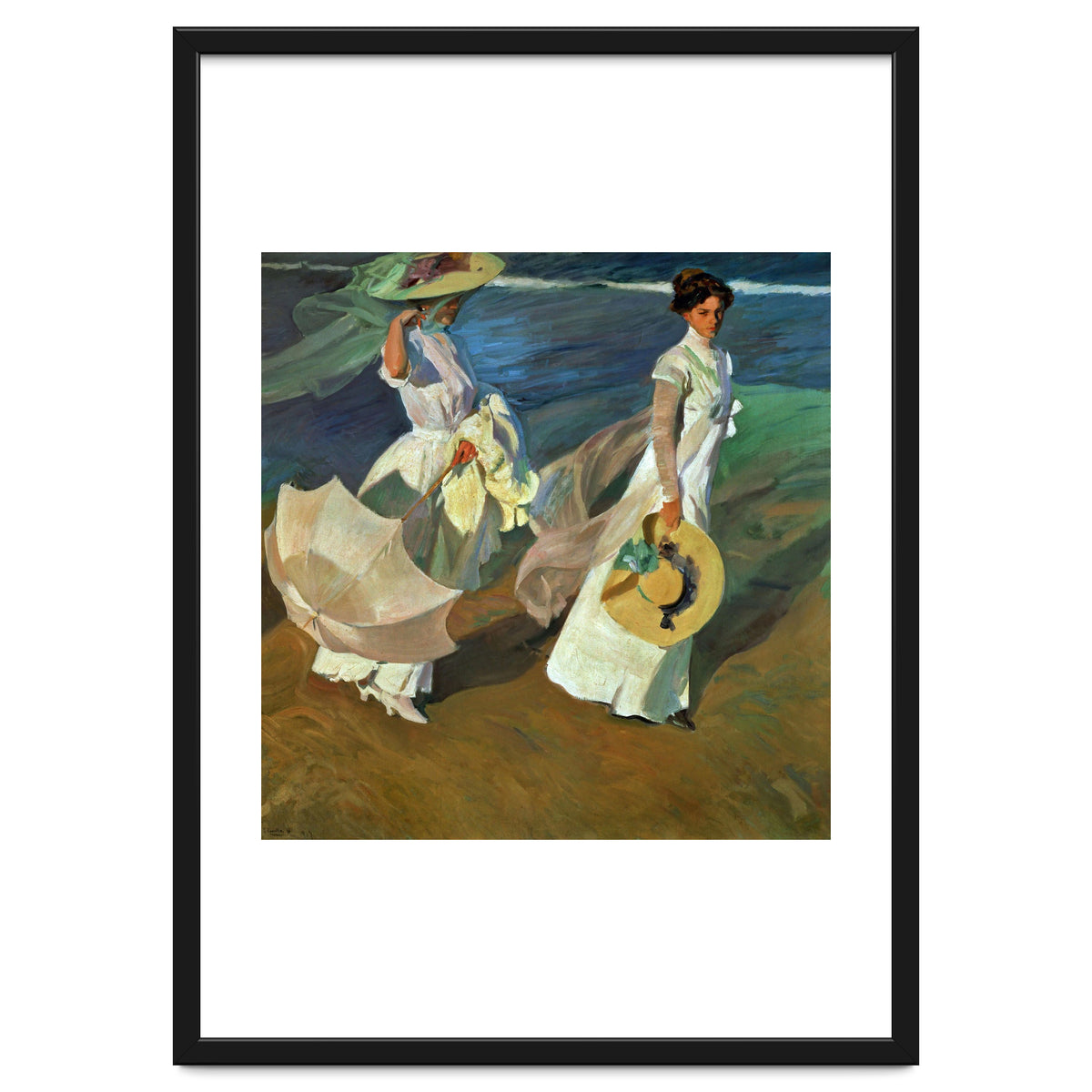 Joaquín Sorolla / 'Walk on the Beach', 1909, Oil on canvas, 205 x 200 cm.