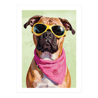 Cool Dog with Sunglasses – Funky Bandana  (Print Only)