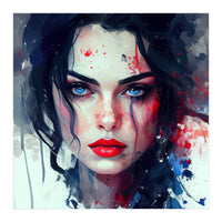 Watercolor Modern Snow White (Print Only)
