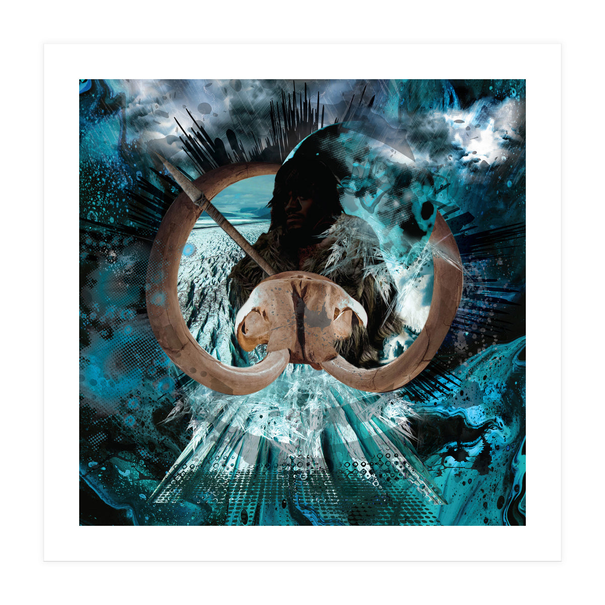 Mammoth Hunt Ice Age (Print Only)