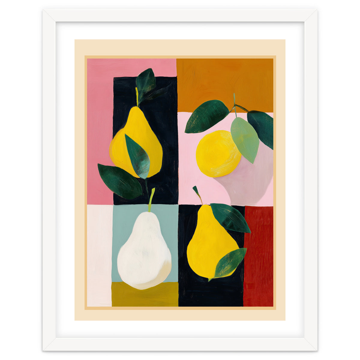 Modern Pears Still Life I