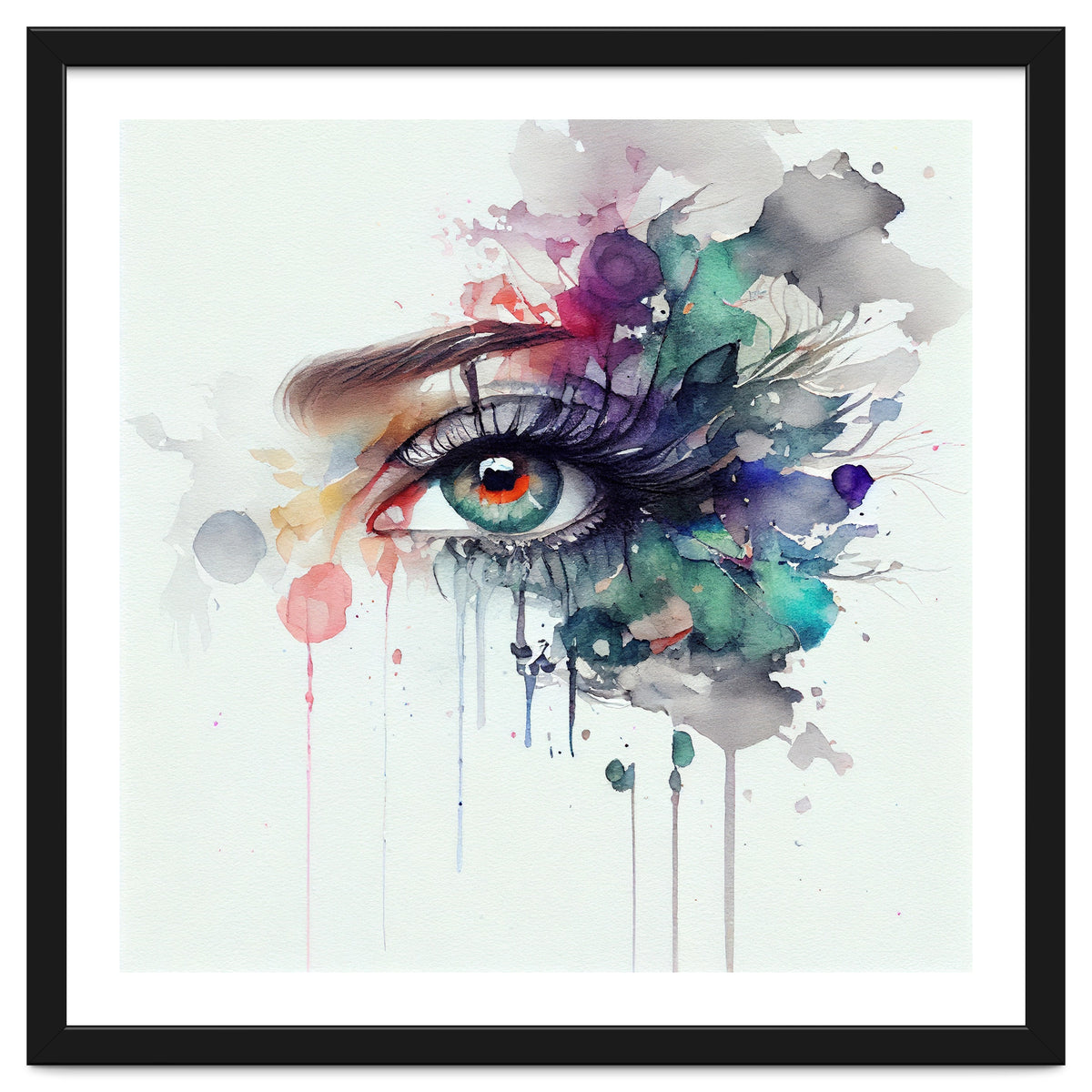 Watercolor Woman Eye #5