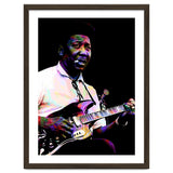 Muddy Waters American Blues Singer Legend Colorful Art thumbnail