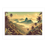 Vintage Brazil, Rio De Janeiro Tropics Poster (Print Only) thumbnail
