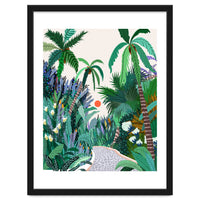The Urban Jungle Route, Botanical Tropical Nature Plants, Forest Bohemian Eclectic Trees, Exotic Garden Palm Travel Boho