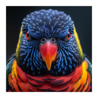 Close Up Of A Colorful Rainbow Lorikeet Bird (Print Only)