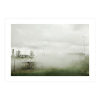 A source covered in steam from a hot spring - Iceland (Print Only)