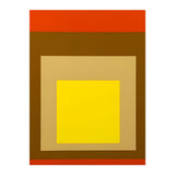 Josef Albers - Red, Brown, Golden (Print Only) thumbnail