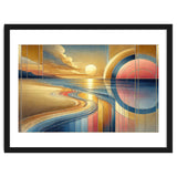 Sundown Serenity Scene In Art Deco thumbnail