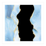 Blue & Gold Glitter Agate Texture 02  (Print Only) thumbnail