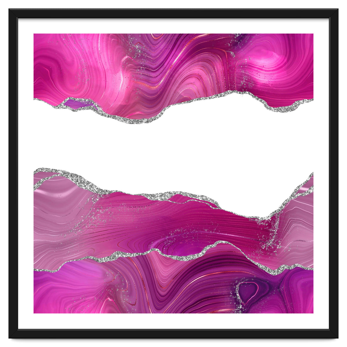 Magenta & Silver Agate Texture 08