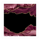 Burgundy & Gold Agate Texture 18  (Print Only) thumbnail