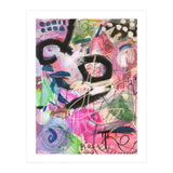 Crazy Town Multimedia Abstract Art Print Large Wall Art Poster Viddy Pop Mood Room (Print Only) thumbnail