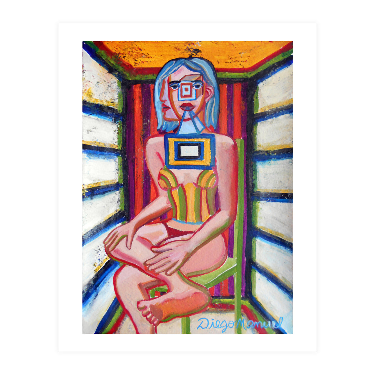 Mujer En La Silla 12 (Print Only)