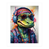 Alligator In Headphones Music (Print Only) thumbnail