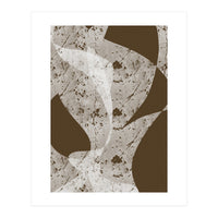 Abstract White Scratch (Print Only)