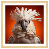 Close Up Portrait Of A White Cockatoo Parrot thumbnail