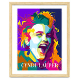 Cindy Lauper 80s Retro Singer Art WPAP thumbnail