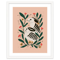 Hares Among Flowers