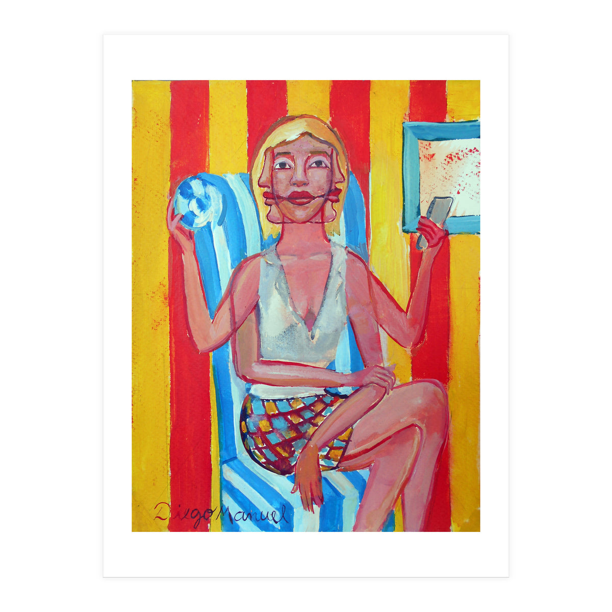 Mujer En El Sillon (Print Only)