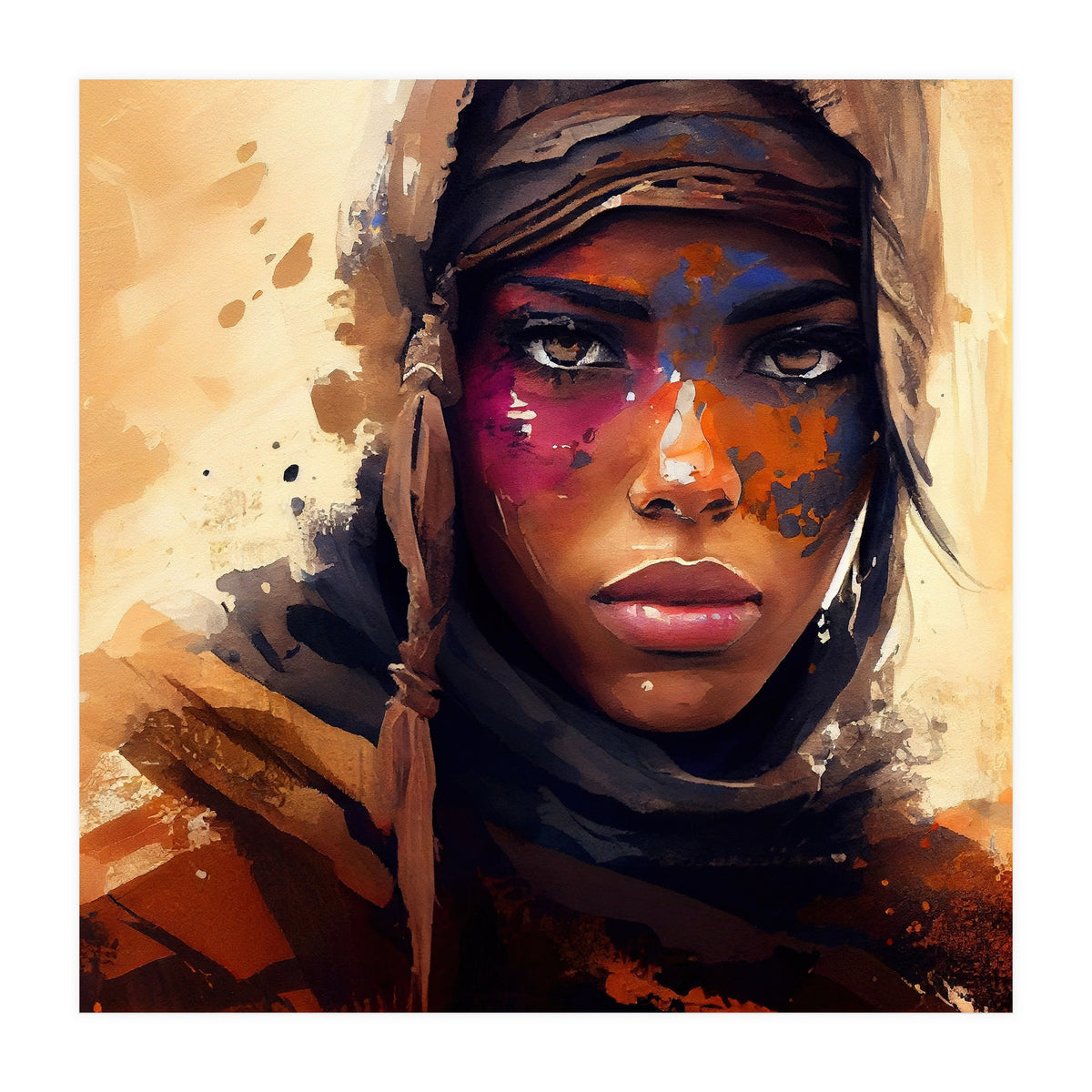 Powerful Tuareg Woman #2 (Print Only)