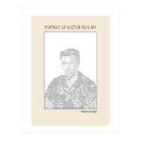 Portrait Of Doctor Felix Rey (ascii Art) (Print Only)