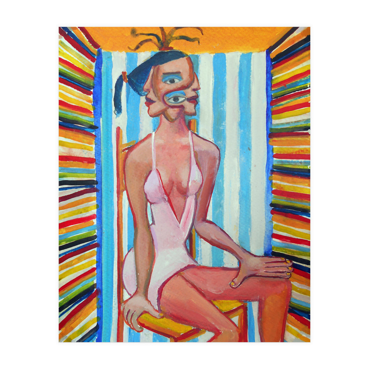 Mujer En La Silla 6 (Print Only)