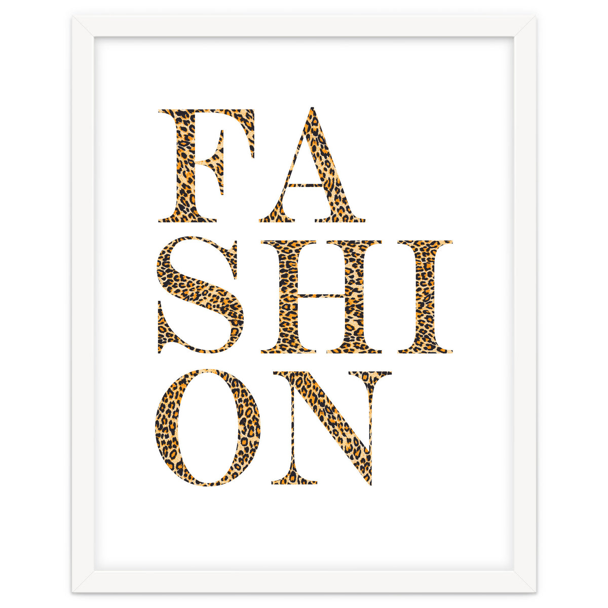 Fashion, Leopard Print Letters, Modern Chic decor