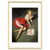 Pinup Sexy Girl Posing In Red Dress thumbnail