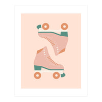 Blush Green Retro Rollers Skate (Print Only)