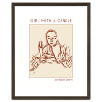 Girl With A Candle – Jean Baptiste Santerre