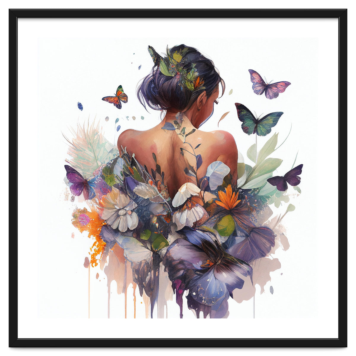 Butterfly Botanical Back