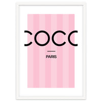 Paris Fashion Quote Art, Coco Chanel, Chic Decor